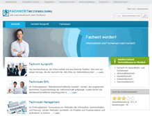 Tablet Screenshot of fachwirt-weiterbildung.de